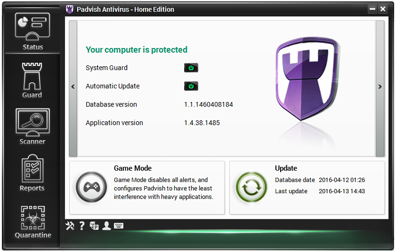 Windows 8 Padvish Antivirus Free full